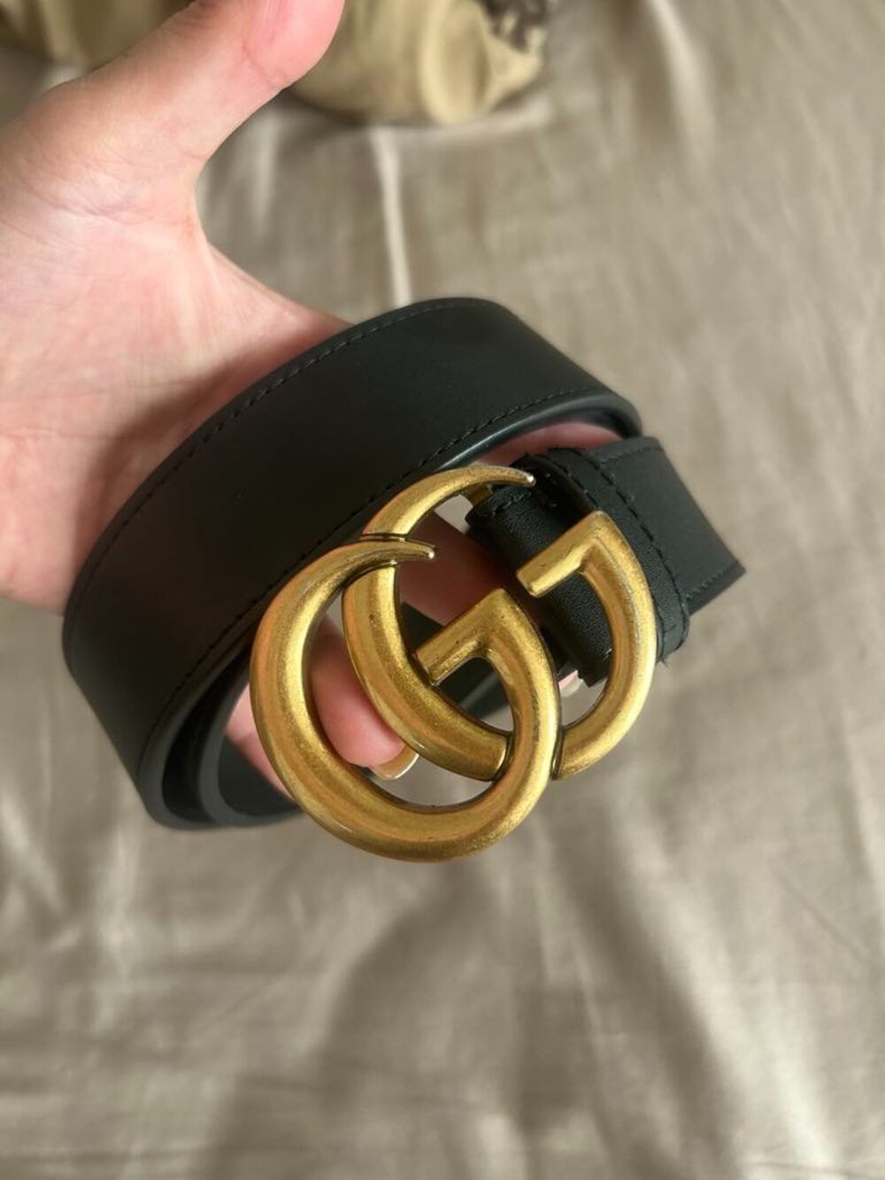 Fashion Design Gold Buckle Belt M/L